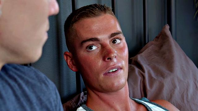 Asslicking jock barebacks stepbro until he cums