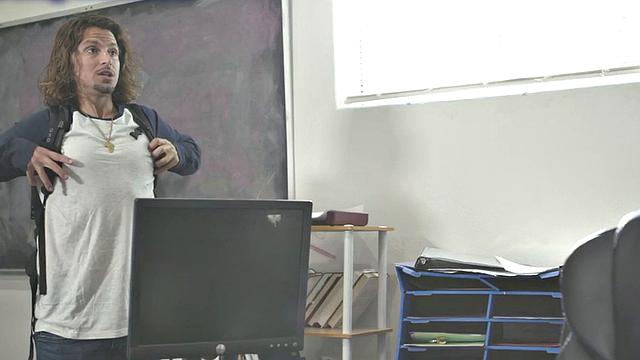 MILF teacher penetrated in classroom by student