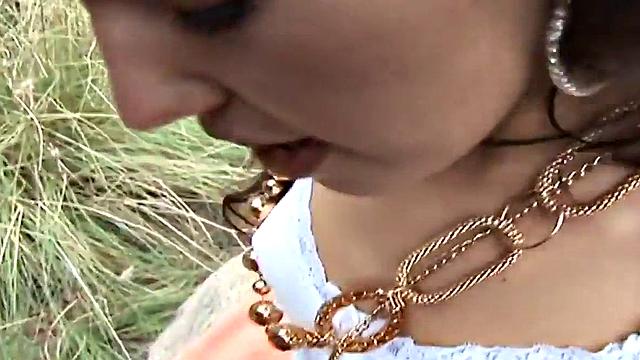 Real perv picks up slut for outdoor POV fuck