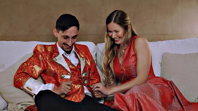 Blonde sweetie with large breasts and shaved twat idolizes cock in hot XXX porn!