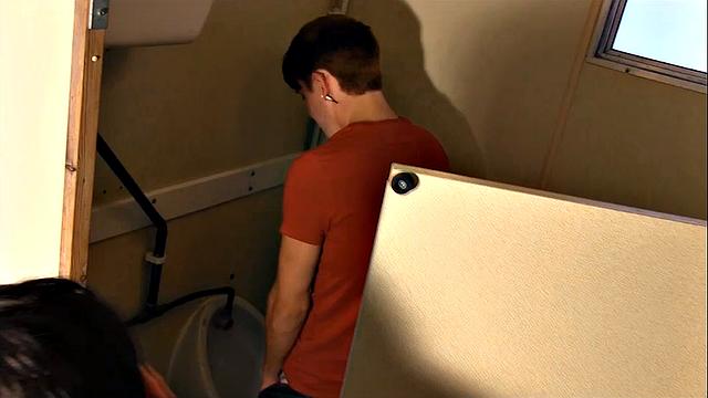 Brad &amp;amp;amp; Skye Fuck Raw In The Men's Room - Brad Taylor &amp;amp;amp; Skye Romeo