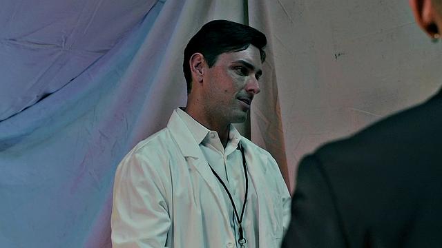 Hot Latina in high heels enjoys a steamy threesome with two guys