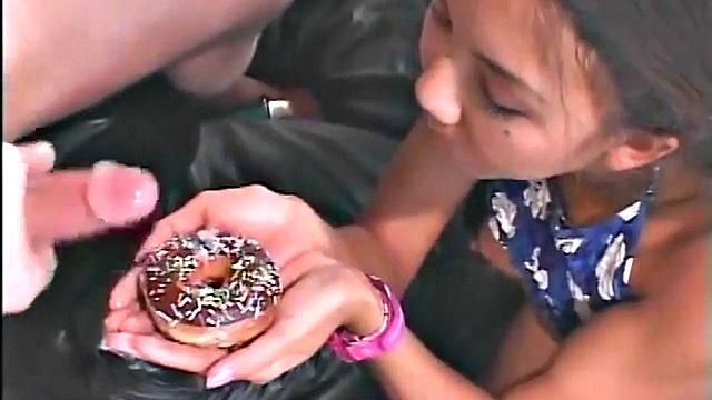 Slim pretty teen getting ass fucked deep in POV