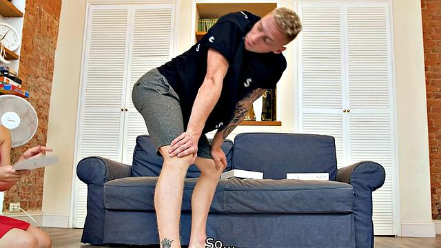 RIM4K. After the game redhead is in the mood to lick BF's ass and more