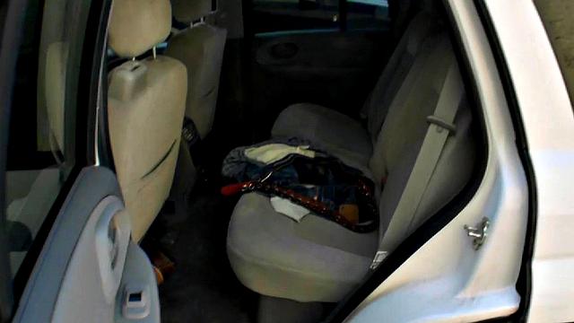 Watch this horny chick give a sloppy car blowjob and handjob in a car