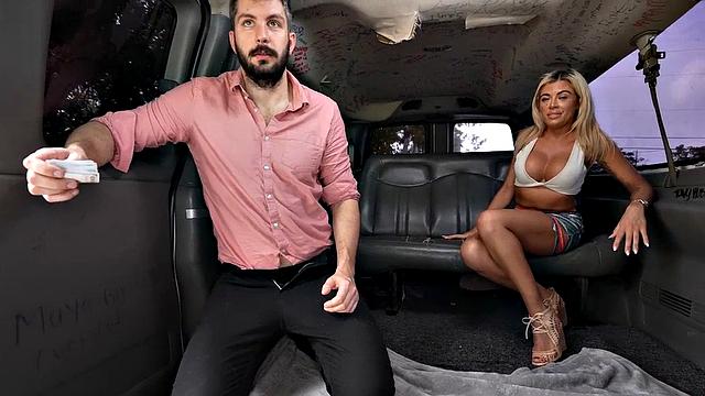 пойманный мужик жёстко трахает жопу парня в фургоне