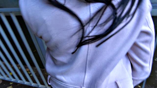 Watch this tattooed brunette tease ex with her tight pussy in a park fuck-fest