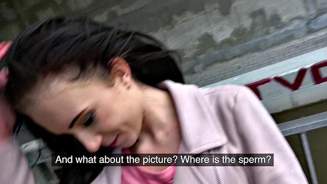 Watch this tattooed brunette tease ex with her tight pussy in a park fuck-fest