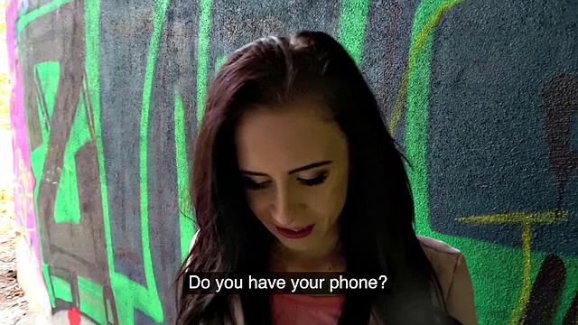 Watch this tattooed brunette tease ex with her tight pussy in a park fuck-fest