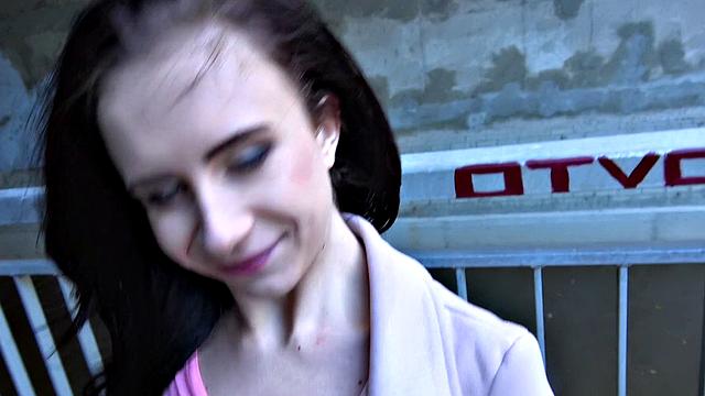 Watch this tattooed brunette tease ex with her tight pussy in a park fuck-fest