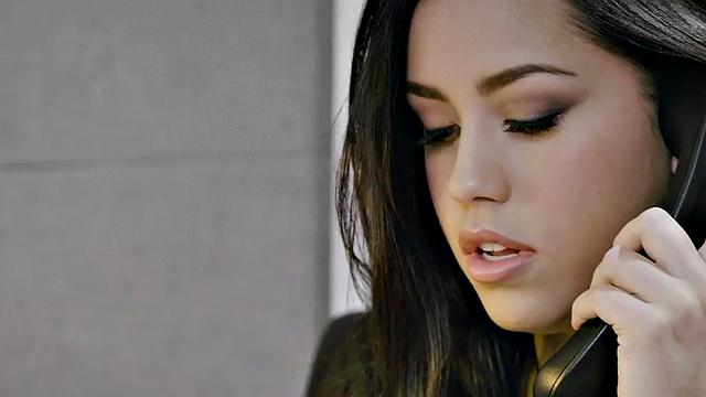 Stunning secretary fucked by boss after deepthroat