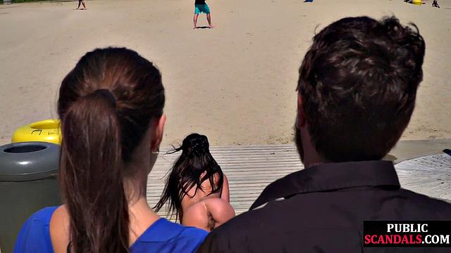 Stunning booty bae walks in public