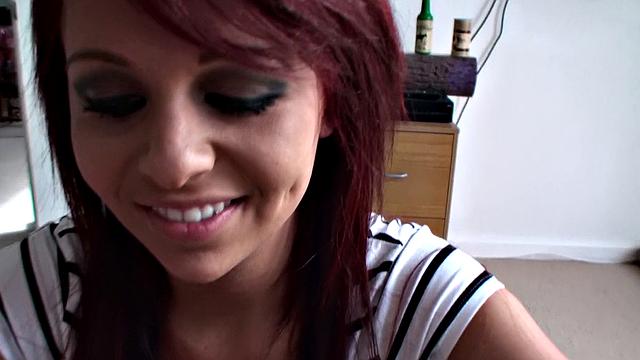 Tattooed chick with a pink pussy gets fucked in pre-party frenzy