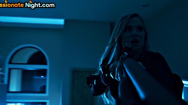 Outdoor tropical orgy with babes at the pool