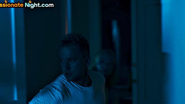 Outdoor tropical orgy with babes at the pool