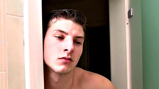 Strapon dominas pegging loser after shower
