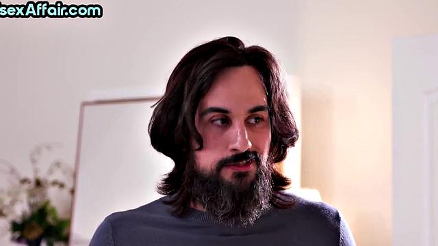 Busty bisexual MILF gets her wet pussy pounded in 3some