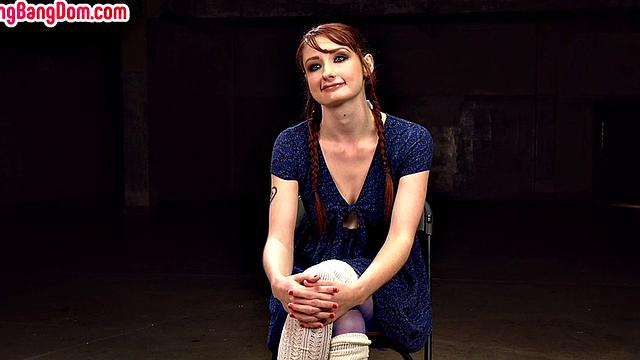 Anal creampie for gangbanged babe