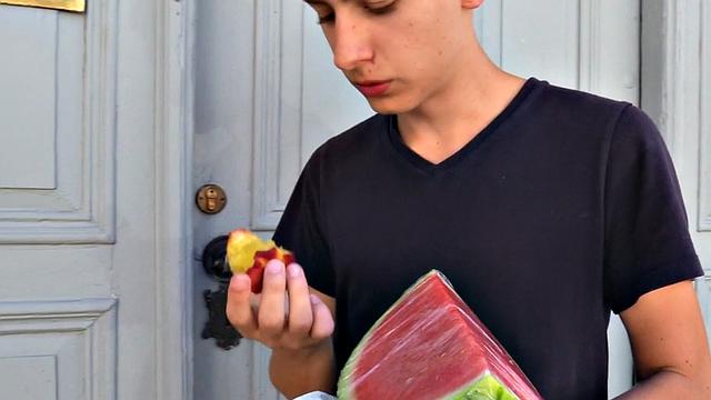 Amateur euro picked up deepthroat before riding cock