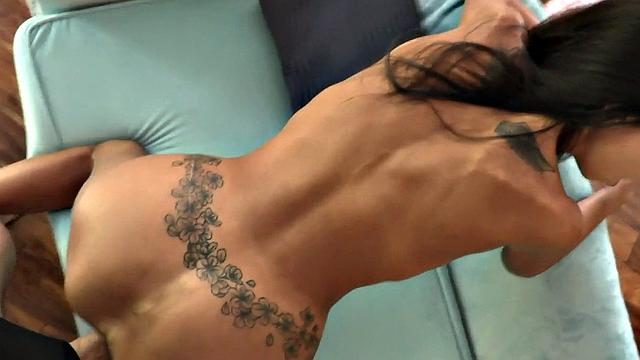 Skinny busty stepdaughter fucked by kinky stepdaddy