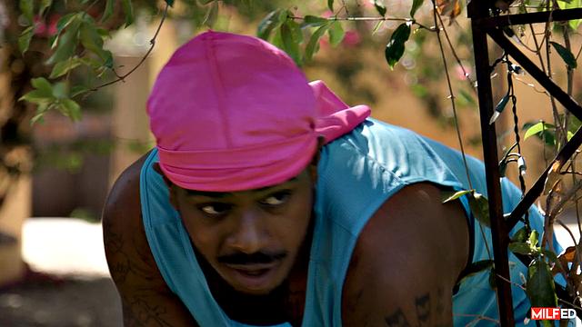 Local Milf Teases Big Dick Yard Worker