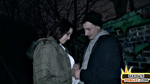 Public fuck, loving Germany entrapped while 69ing