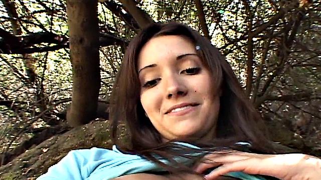 Petite teen in POV scene