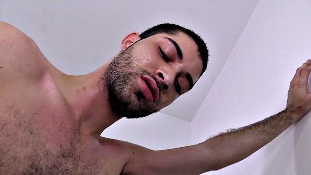 Adam quickly gets Eliot out of pants and starts licking his Latin ass. Then he lets Eliot suck on his big cock, until he's ready for action.