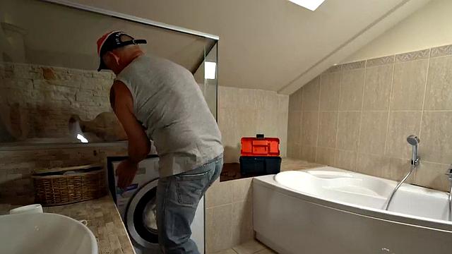 Dirty grandpa fucks slutty babe in wet pussy hole