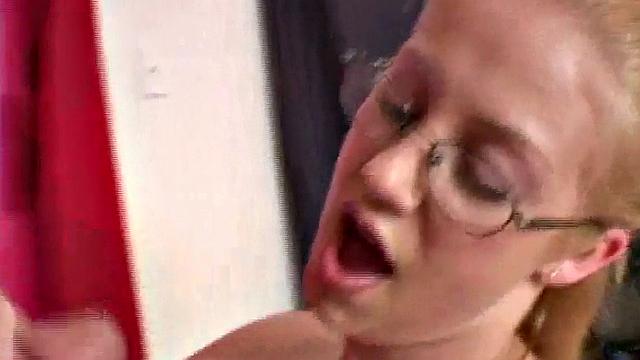 Jessika slut jerks off rock hard cock