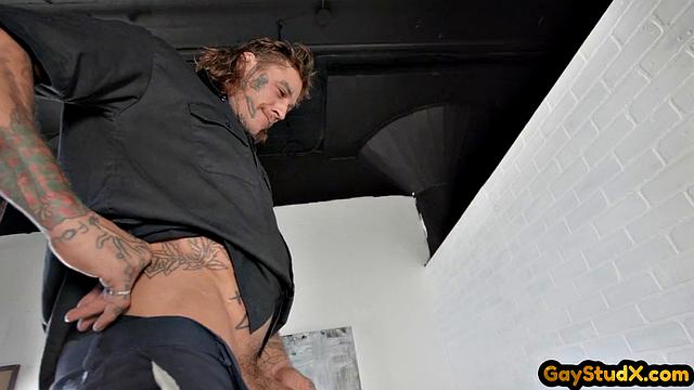 Inked alternative twinks in anal