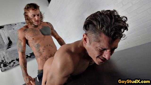 Inked alternative twinks in anal