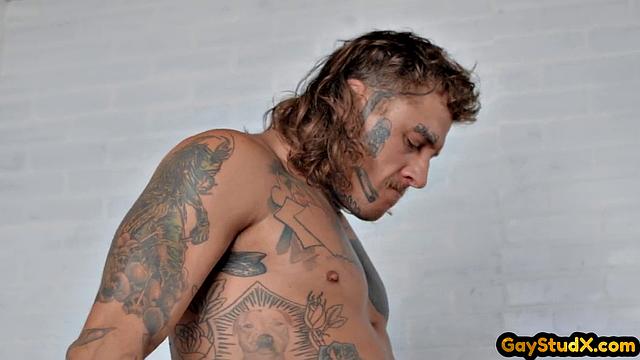 Inked alternative twinks in anal