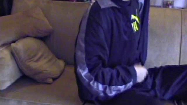 We look in on Lance, as he strips naked, and quickly discover this boy has a fine looking ass. A jerk off session follows, where he strokes like a man pn a mission. By the time we leave, Lance is stringing gobs of cum all over the tip of his tongue.