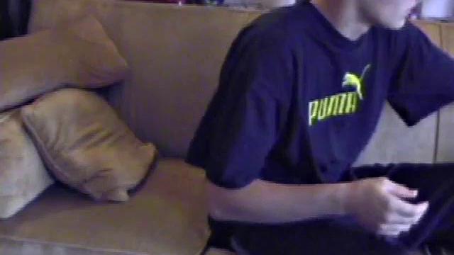 We look in on Lance, as he strips naked, and quickly discover this boy has a fine looking ass. A jerk off session follows, where he strokes like a man pn a mission. By the time we leave, Lance is stringing gobs of cum all over the tip of his tongue.