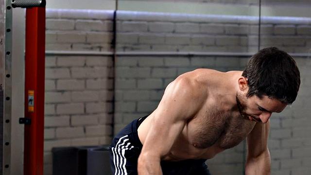 Skinnier solo jock wanks his hard shaved cock and cums