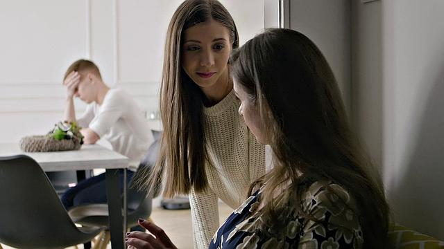 Naughty Hungarian Couple Takes Turns in Intense Threesome with Ball Licking, Doggystyle, and Handjob