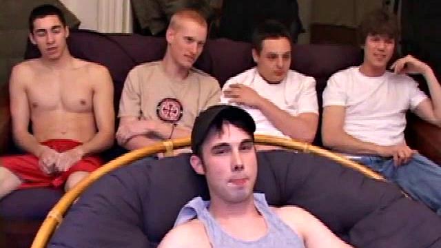 Five Amateur Guys Gay Sex Orgy