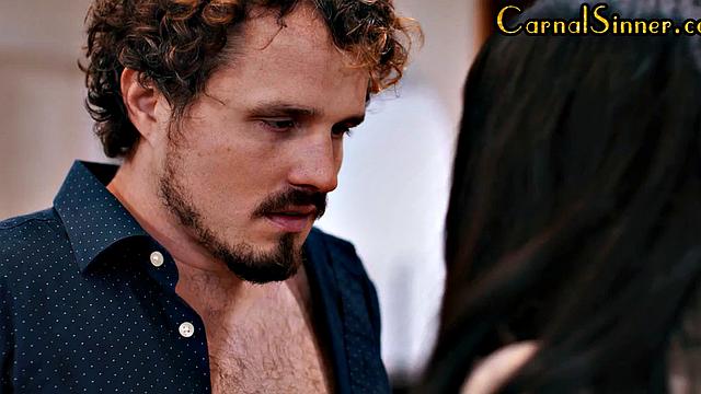 Classy ebony babe pounded by boss