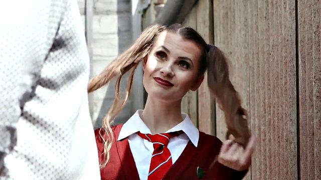 Voyeur schoolbabe strips and JOI