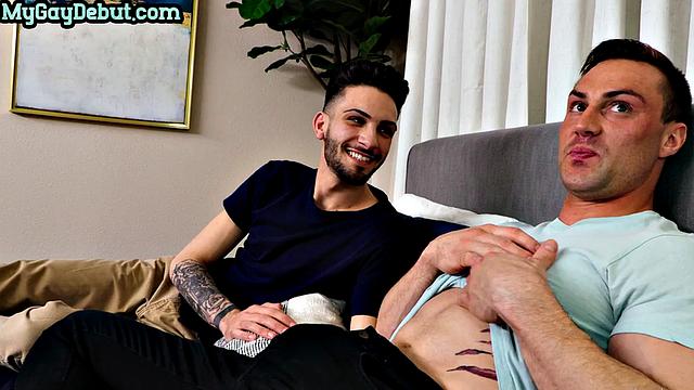 Horny gay stud pounded by cute lover