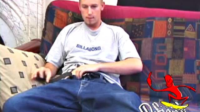 Young Jay gets right down to business in this solo jack off session. He wants to get off and knows just how to do it. After working himself stiff, he delivers a nice long stroke show and shoots a load of warm cum all over himself.