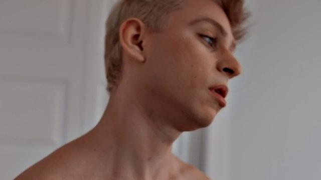 Bottom twink barebacked by muscled tattooed jock until cum