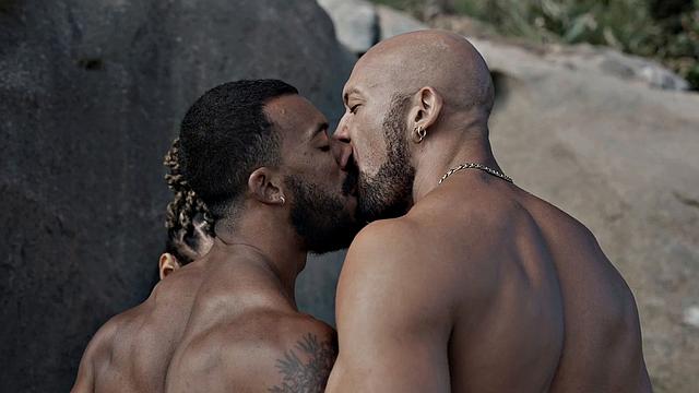 Bottom Hispanic stud gets his BBC fucked in orgy