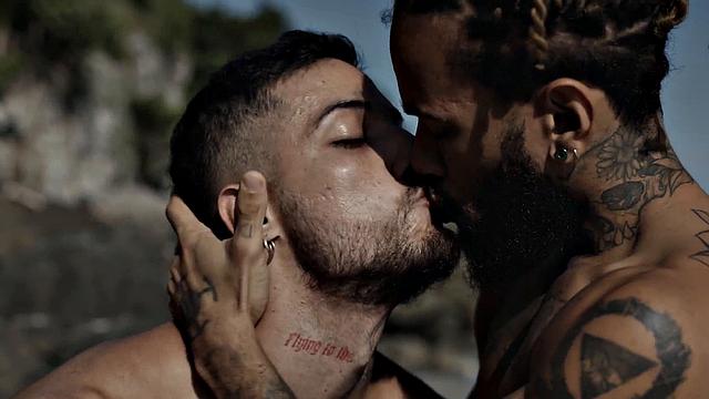 Bottom Hispanic stud gets his BBC fucked in orgy