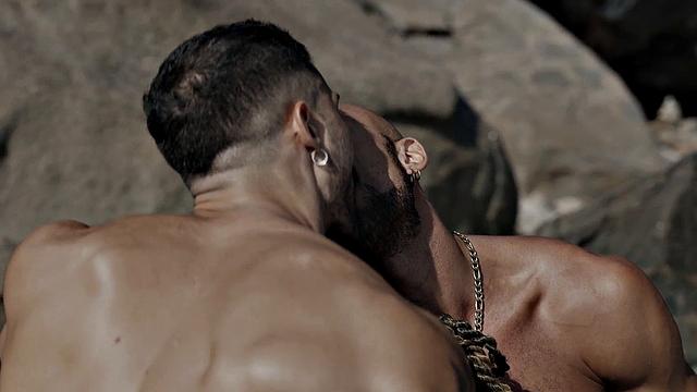 Bottom Hispanic stud gets his BBC fucked in orgy