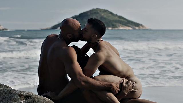 Bottom Hispanic stud gets his BBC fucked in orgy