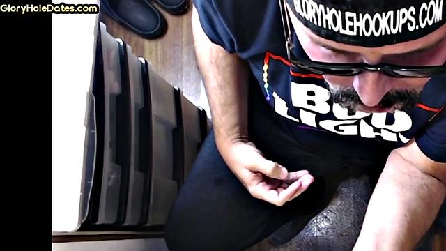 Real gloryhole amateur giving head in homemade video