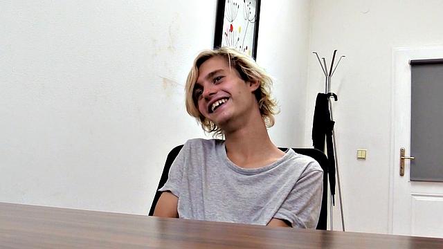 Skinny twink riding and sucking cock for cash in POV