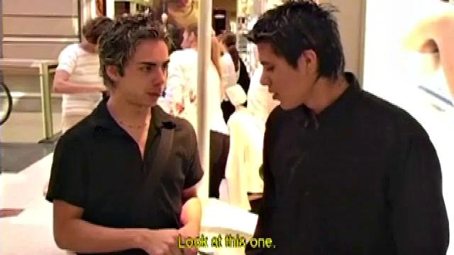 Salvador Lozano and Thomas Vega return from shopping and while in the bathroom they can't resist the desire to fuck. As the clothes come off the boys start sucking each other's big Latin cock.